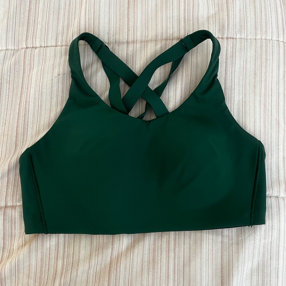 Green Lululemon Energy Bra High Support